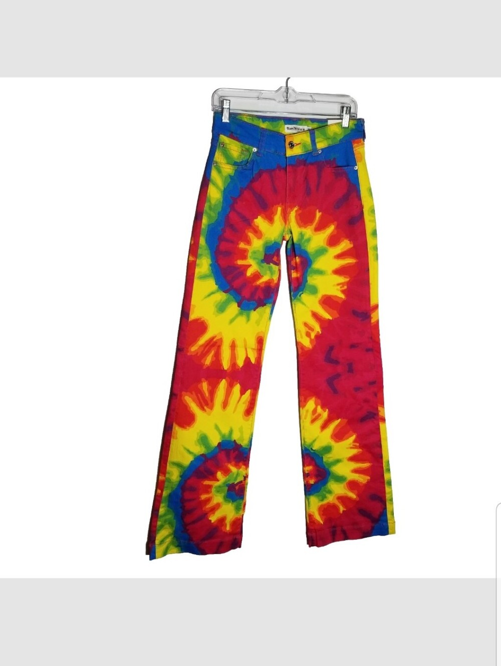 Ranch Dress'n Denim Trouser Women's Medium 6-8 Tie Dye Jeans Rodeo Bootcut New